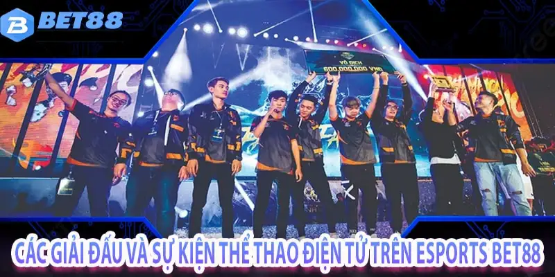 Các giải đấu lớn luôn có kèo tại esports Bet88